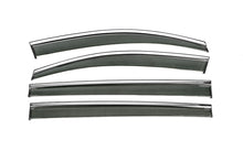 Window Deflectors with Chrome Trim Niken Luxury (4 pcs) for Volkswagen Touran 2015- - image 1