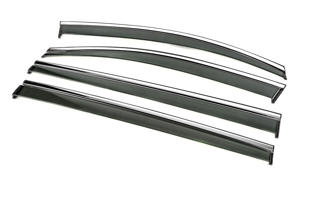 Window Deflectors with Chrome Trim Niken Luxury (4 pcs) for Volkswagen Touran 2015- - image 2