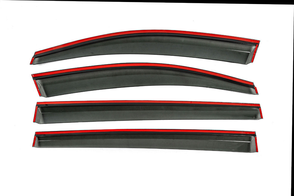 Window Deflectors with Chrome Trim Niken Luxury (4 pcs) for Volkswagen Touran 2015- - image 3