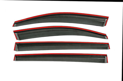 Window Deflectors with Chrome Trim Niken Luxury (4 pcs) for Volkswagen Touran 2015- - image 3