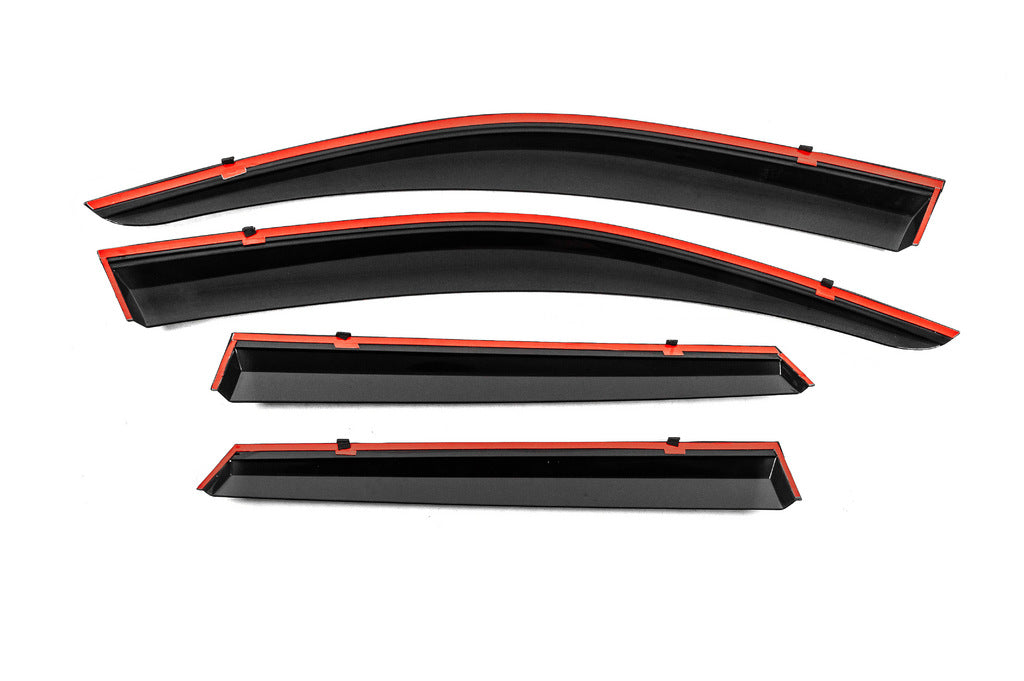 Window Deflectors with Chrome Trim Niken Luxury (4 pcs) for Volkswagen Touareg 2018- - image 3