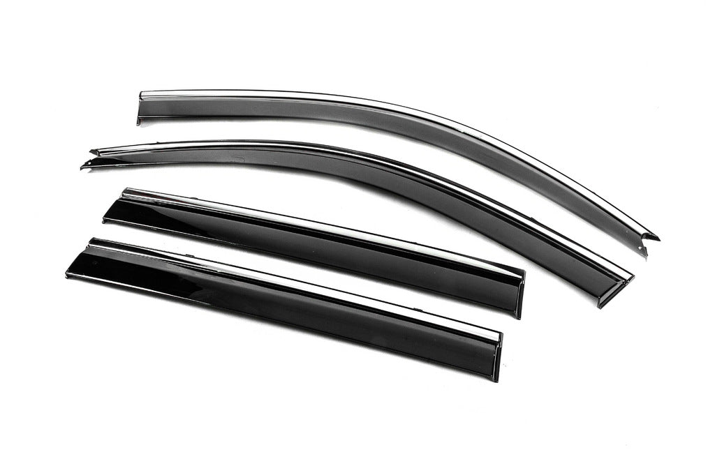 Window Deflectors with Chrome Trim Niken Luxury (4 pcs) for Toyota Land Cruiser Prado 120 2002-2009 - image 3