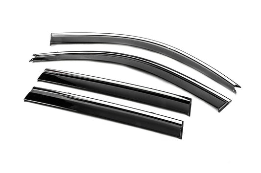 Window Deflectors with Chrome Trim Niken Luxury (4 pcs) for Lexus GX470 2002-2009 - image 2
