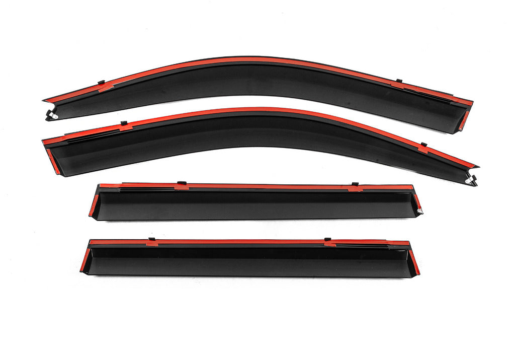 Window Deflectors with Chrome Trim Niken Luxury (4 pcs) for Toyota Land Cruiser Prado 120 2002-2009 - image 4