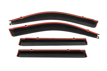 Window Deflectors with Chrome Trim Niken Luxury (4 pcs) for Toyota Land Cruiser Prado 120 2002-2009 - image 4