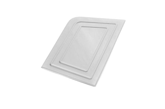 Cover on the hatch of the gas tank without OmsaLine logo (stainless steel) for Volkswagen T5 2010-2015 - Reelken Auto