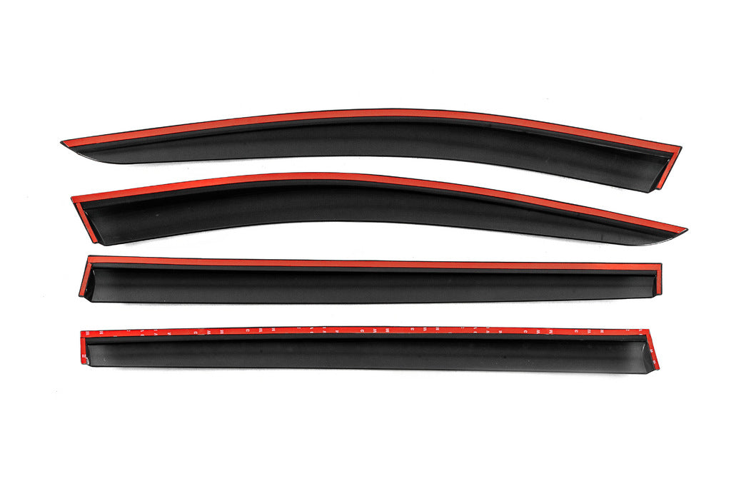 Window Deflectors with Chrome Trim Niken Luxury (4 pcs) for Dacia Sandero 2013-2020 - image 3