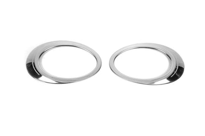 Fringing fog lights 2008-2011 (2 pcs, stainless steel) for Renault Megane III 2009-2016 - Reelken Auto
