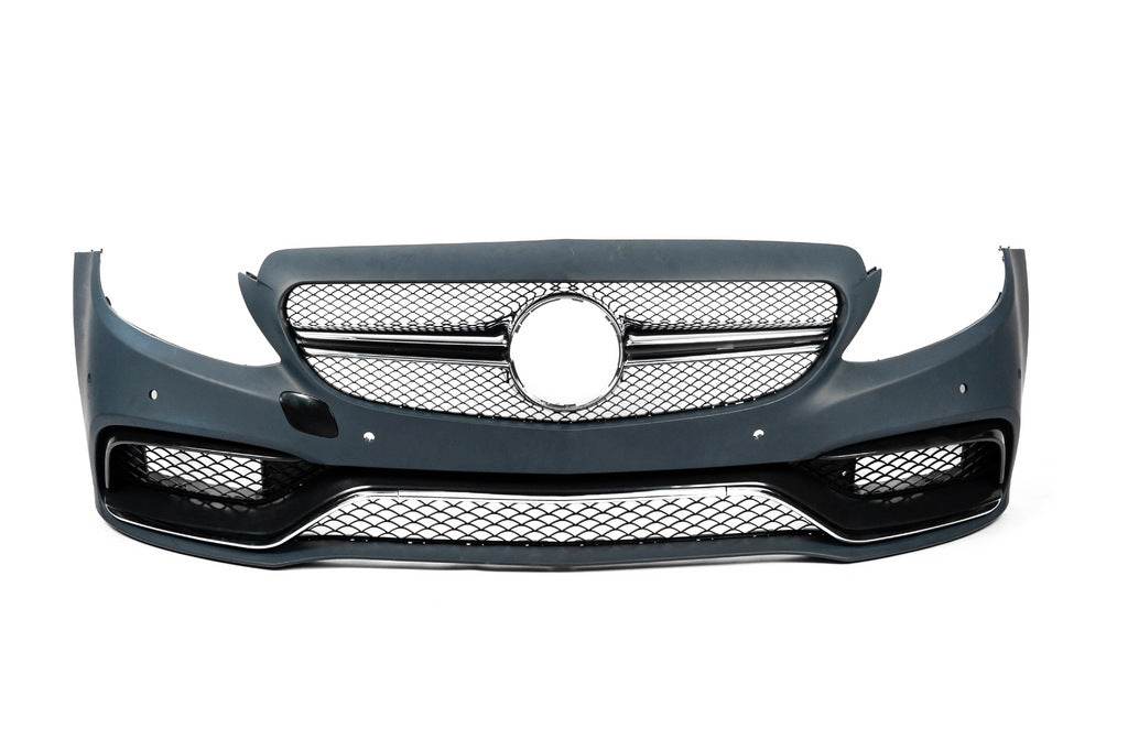 Body kit with full rear bumper (AMG C63-designs 2014-2018) for Mercedes C-class W205 2014-2021 - Reelken Auto