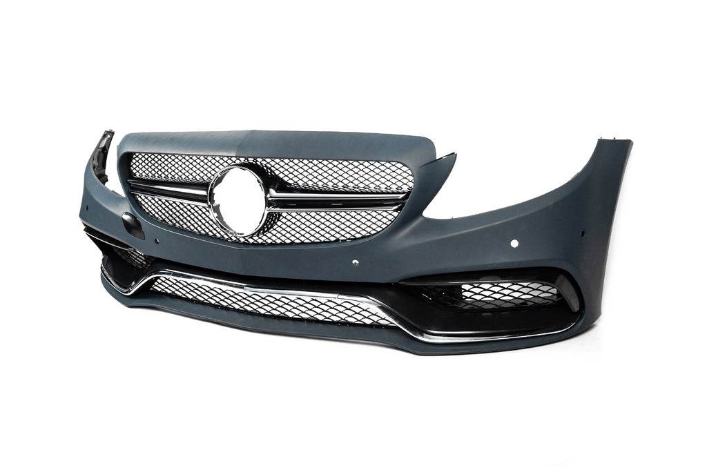 Body kit with full rear bumper (AMG C63-designs 2014-2018) for Mercedes C-class W205 2014-2021 - Reelken Auto