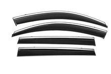Window Deflectors with Chrome Trim Niken Luxury (4 pcs, Long) for Toyota Rav 4 2006-2013 - image 1