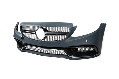 Front bumper assembly (AMG C63-design 2014-2018) for Mercedes C-сlass W205 2014-2021 - image 3