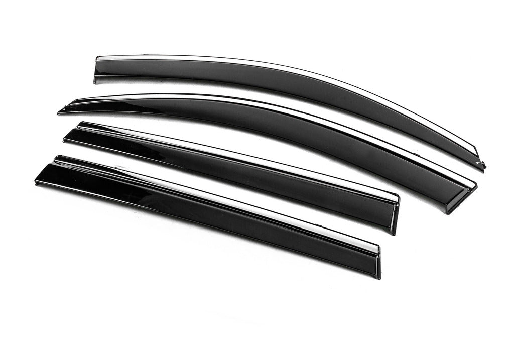 Window Deflectors with Chrome Trim Niken Luxury (4 pcs, Long) for Toyota Rav 4 2006-2013 - image 2