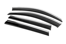 Window Deflectors with Chrome Trim Niken Luxury (4 pcs, Long) for Toyota Rav 4 2006-2013 - image 2