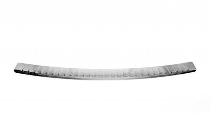 Cover on the rear bumper with a bend (Carmos V2, steel) for Volkswagen Caddy 2004-2010 - Reelken Auto