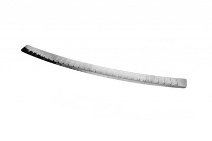 Rear bumper protector with lip (Carmos V2, stainless steel) for Volkswagen Caddy 2004-2010 - image 2