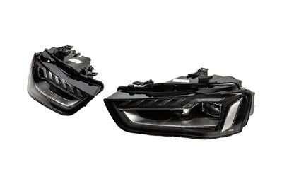 Front Headlights FullLed (2012-2015, Halogen to LED, 2 pcs) for Audi A4 B8 2007-2015 - image 2