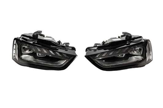Front Headlights FullLed (2012-2015, Halogen to LED, 2 pcs) for Audi A4 B8 2007-2015 - image 1