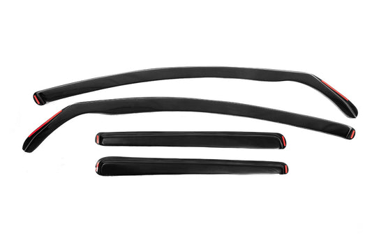 In-Channel Window Deflectors HB (Esa, 4 pcs) for Volkswagen Golf 6 2008-2014 - image 1