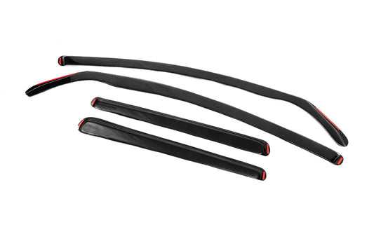 In-Channel Window Deflectors HB (Esa, 4 pcs) for Volkswagen Golf 6 2008-2014 - image 2