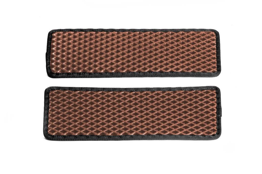 Door sill mats (2 pcs, EVA, Brown) for Renault Master 2011-2023 - Reelken Auto