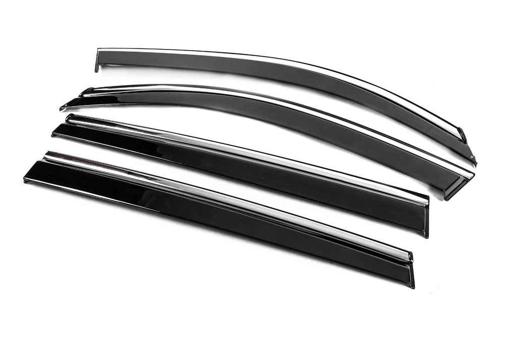 Window Deflectors with Chrome Trim Niken Luxury (4 pcs) for Skoda Kodiaq 2016-2023 - image 2