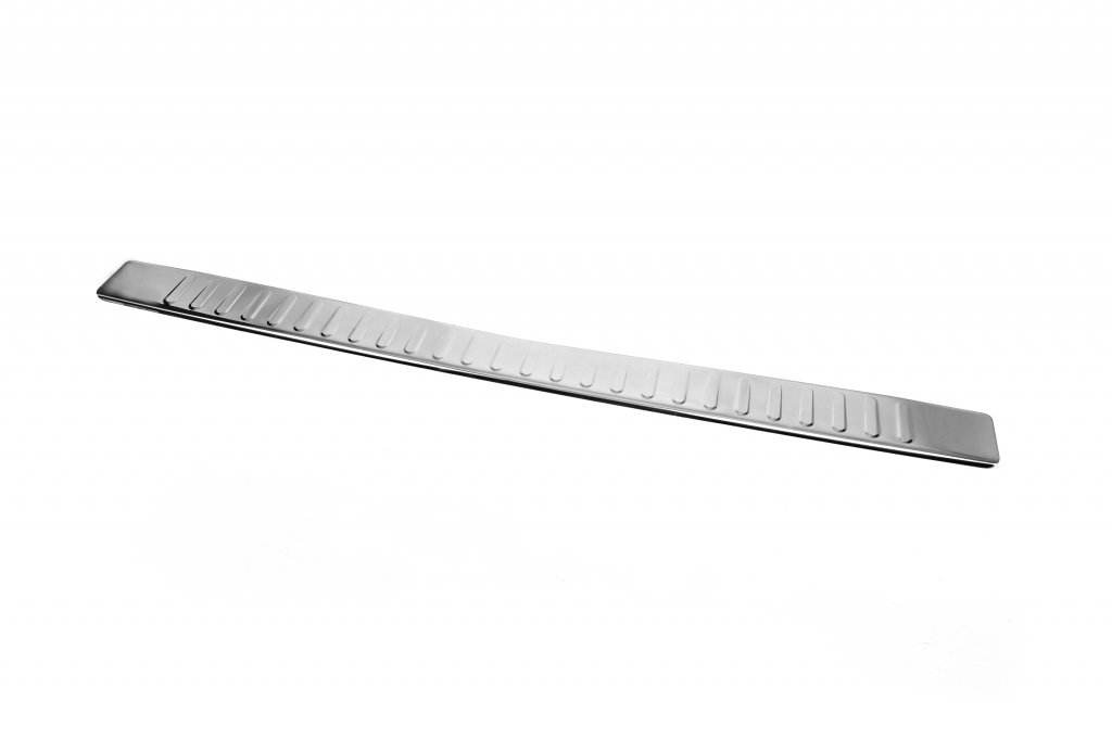 Cover on the rear bumper with a bend (Carmos V2, stainless steel) for Mercedes Vito W639 2004-2014 - Reelken Auto