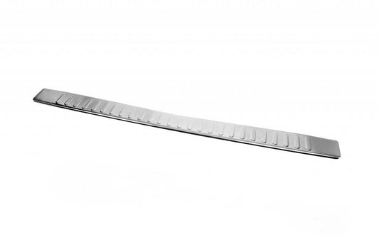Cover on the rear bumper with a bend (Carmos V2, stainless steel) for Mercedes Vito W639 2004-2014 - Reelken Auto