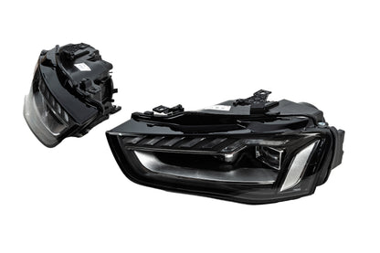 Front Full LED Headlights (2012-2015, Xenon to LED, 2 pcs) for Audi A4 B8 2007-2015 - image 2