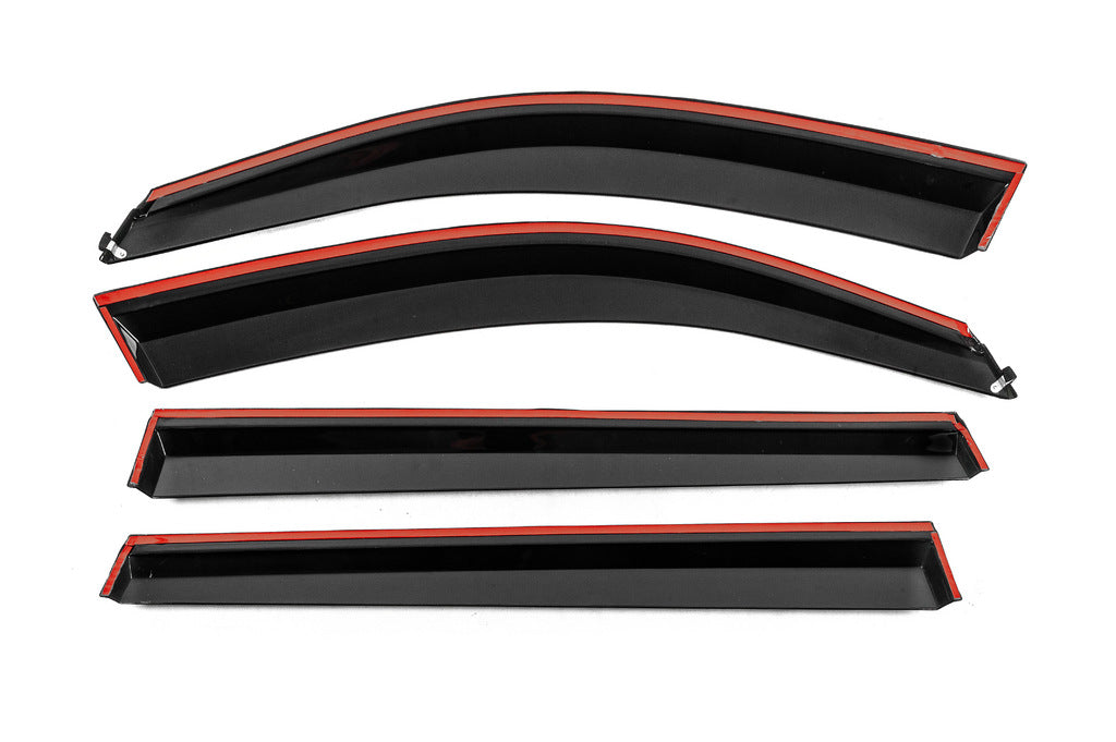 Window Deflectors with Chrome Trim Niken Luxury (4 pcs) for Skoda Kodiaq 2016-2023 - image 3