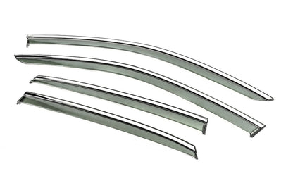 Window Deflectors with Chrome Trim Niken Luxury (4 pcs) for Volkswagen Jetta 2018- - image 2