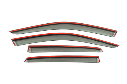 Window Deflectors with Chrome Trim Niken Luxury (4 pcs) for Volkswagen Jetta 2018- - image 3