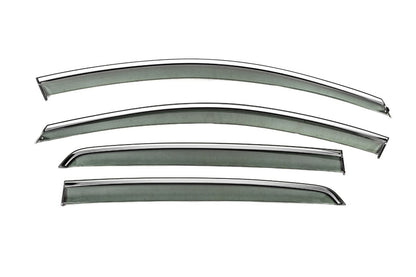 Window Deflectors with Chrome Trim Niken Luxury (HB, 4 pcs) for Volkswagen Golf 8 2019- - image 1