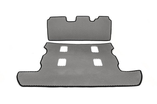 Trunk mat 2 pcs (EVA, 7 seats, gray) for Lexus LX570/450d - Reelken Auto
