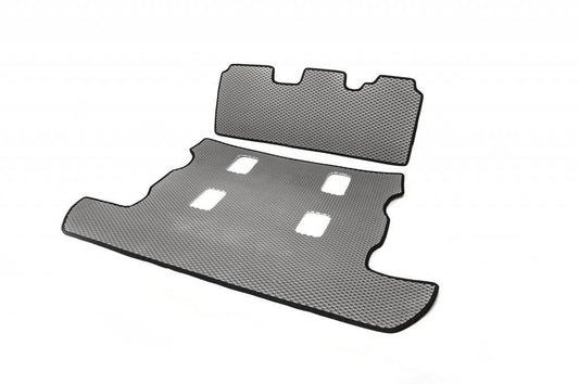 Trunk mat 2 pcs (EVA, 7 seats, gray) for Lexus LX570/450d - Reelken Auto