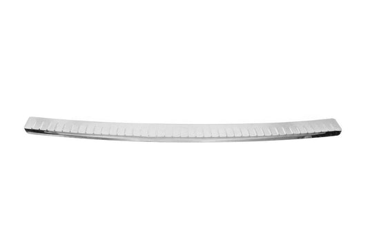 Cover on the rear bumper Carmos V2 gloss (1 door, stainless steel) for Volkswagen T6 - Reelken Auto