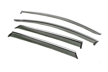 Window Deflectors with Chrome Trim Niken Luxury (4 pcs) for Toyota bZ4X 2022- - image 2
