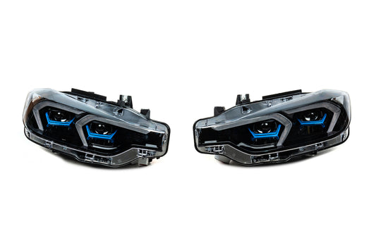 Front Headlights G20-Style 2012-2015 (2 pcs, for halogen version) for BMW 3 Series F-30/31/34 2012-2019 - image 1