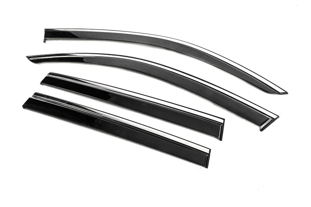 Window Deflectors with Chrome Trim Niken Luxury (4 pcs) for Subaru Forester 2018-2024 - image 2