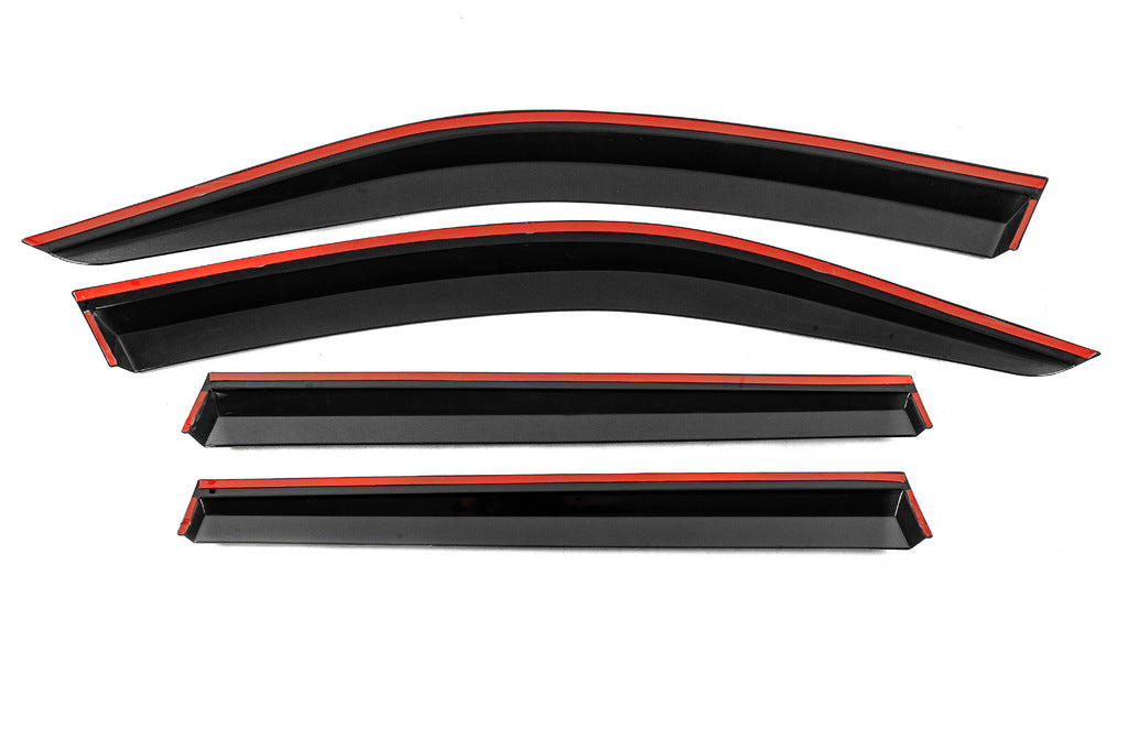 Window Deflectors with Chrome Trim Niken Luxury (4 pcs) for Subaru Forester 2018-2024 - image 3