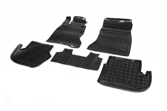 Rubber mats with board 2013-2016 (Autogumm) for BMW 5 series F-10/11/07 2010-2016 - Reelken Auto