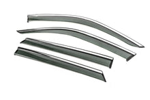 Window Deflectors with Chrome Trim Niken Luxury (HB, 4 pcs) for Skoda Fabia 2014-2021 - image 2