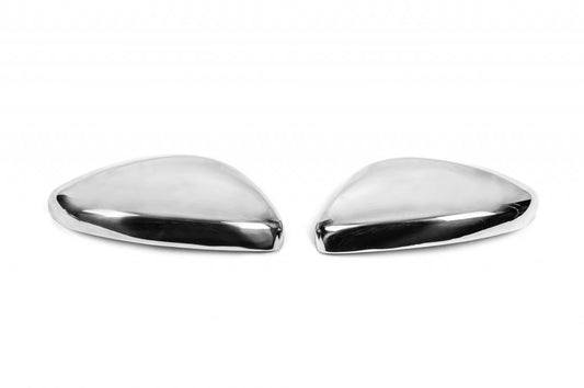 Covers for mirrors (2 pcs., stainless steel) for Peugeot 308 2014-2021 - image 1