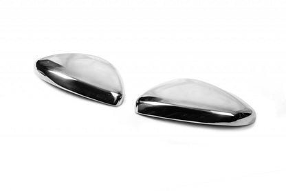 Mirror Covers (2 pcs, Stainless Steel) for Citroen C-3 2016-2023 - image 4