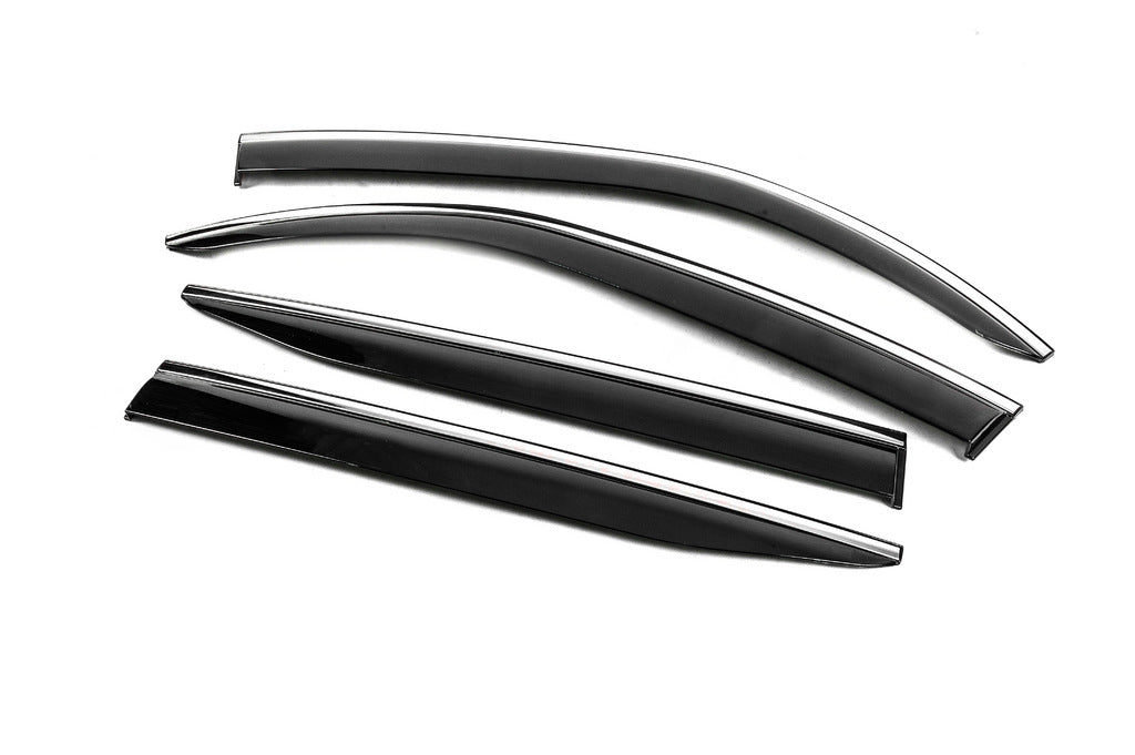 Window Deflectors with Chrome Trim Niken Luxury (4 pcs) for Toyota Land Cruiser 300 2021- - image 2