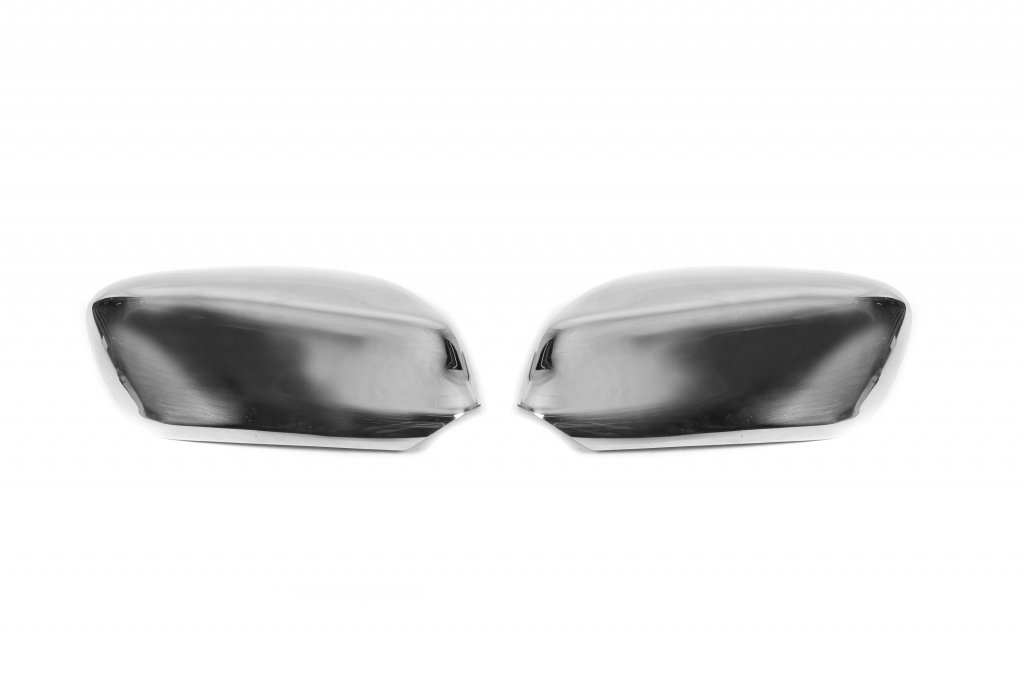Mirror Covers (2 pcs, Stainless Steel) for Peugeot 301 2012- - image 2