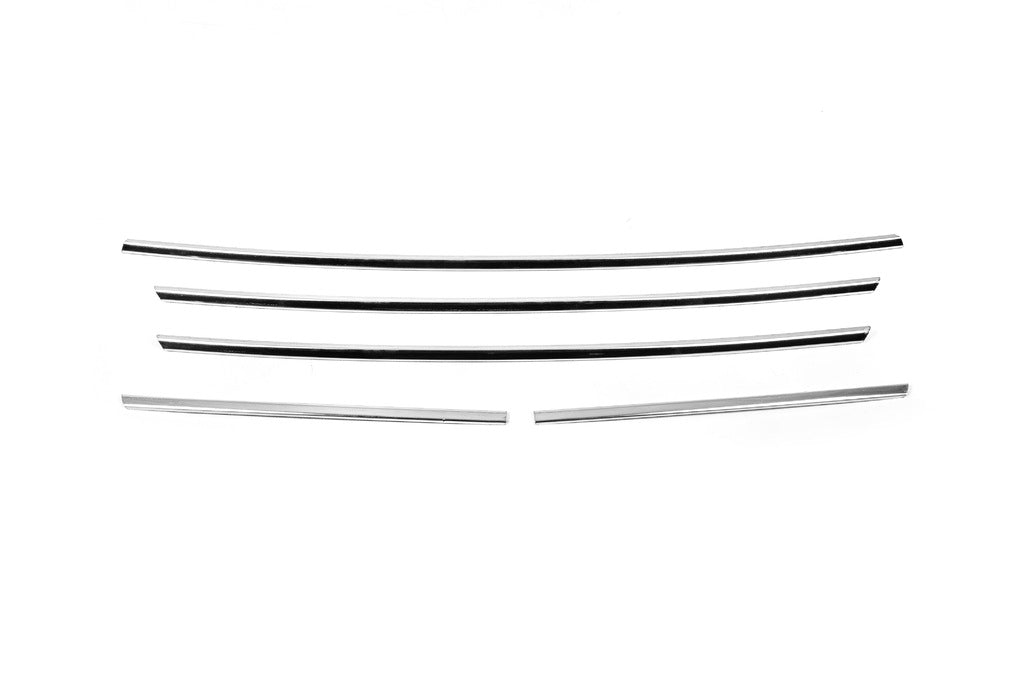 Covers on the radiator grill 2013-2018 (5 pcs., stainless steel) for Ford Custom 2013-2022 - image 3