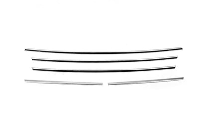Covers on the radiator grill 2013-2018 (5 pcs., stainless steel) for Ford Custom 2013-2022 - image 3