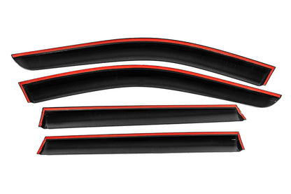 Window Deflectors with Chrome Trim Niken Luxury (4 pcs) for Subaru Outback 2009-2014 - image 3