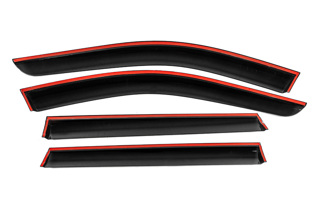 Window Deflectors with Chrome Trim Niken Luxury (4 pcs) for Subaru Outback 2009-2014 - image 3